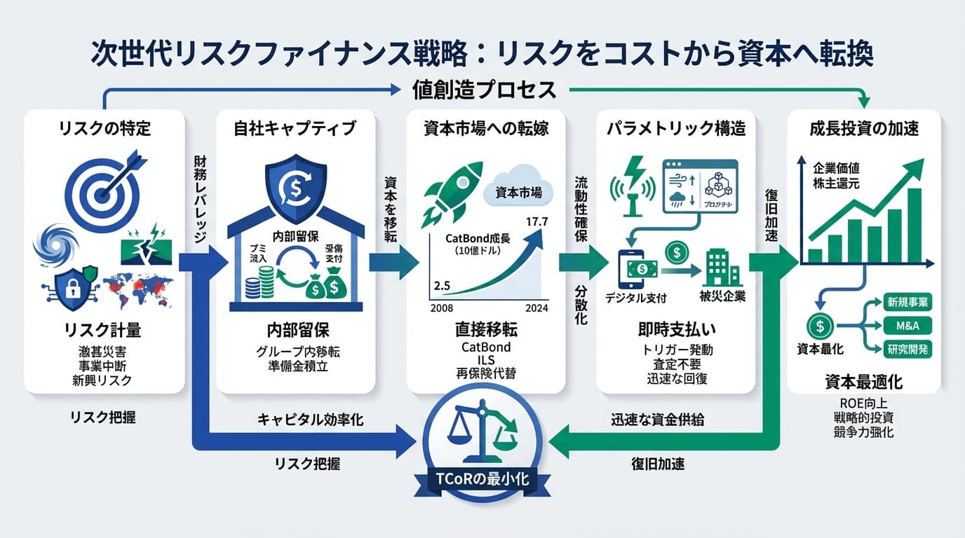 Featured image for blog post: リスクを資本に変える財務戦略:CatBondとキャプティブの活用法. 経営戦略・財務 related article thumbnail.