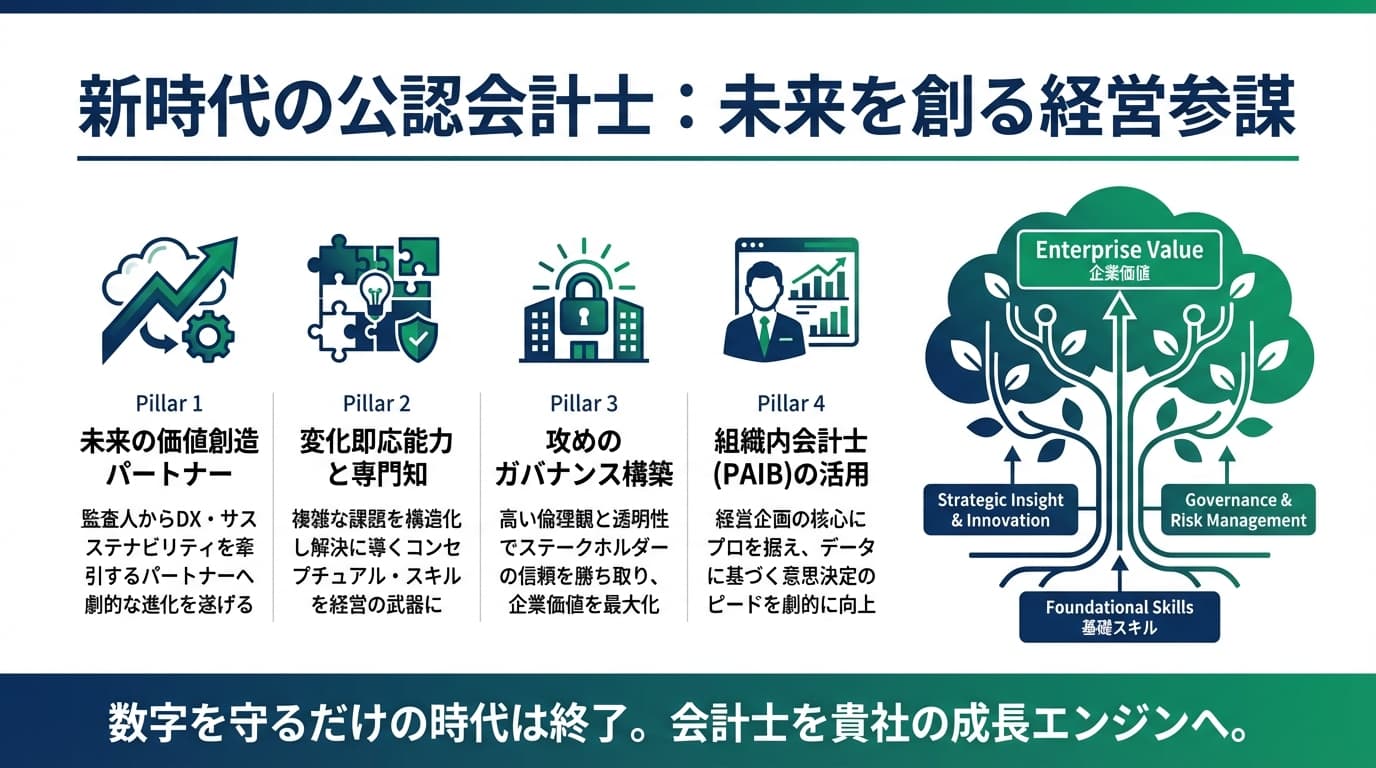 Featured image for blog post: 公認会計士の進化:経営者の右腕として企業価値を最大化する新時代の活用術. 経営戦略・財務 related article thumbnail.
