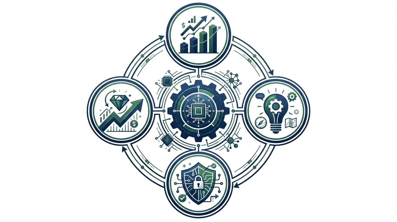Featured image for blog post: DXとAIで企業価値を最大化する経営戦略:持続的成長への変革. 経営戦略・財務 related article thumbnail.