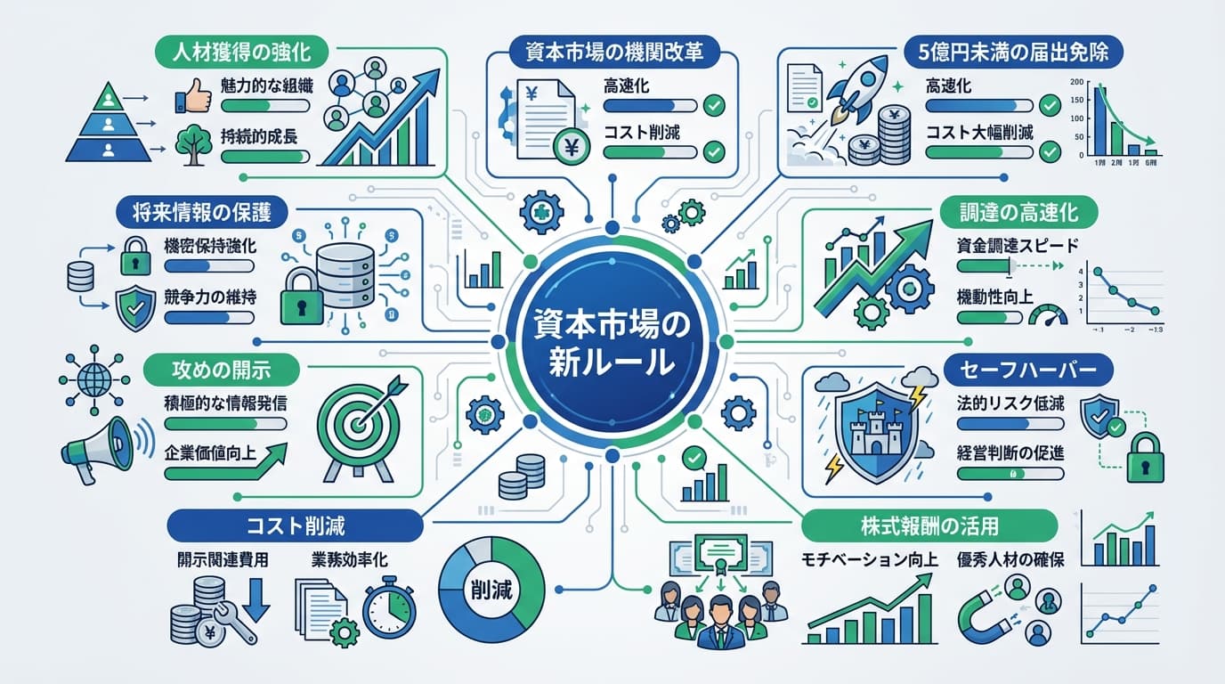 Featured image for blog post: 5億円未満の調達が加速!開示規制緩和で変わる成長戦略と財務. 経営戦略・財務 related article thumbnail.