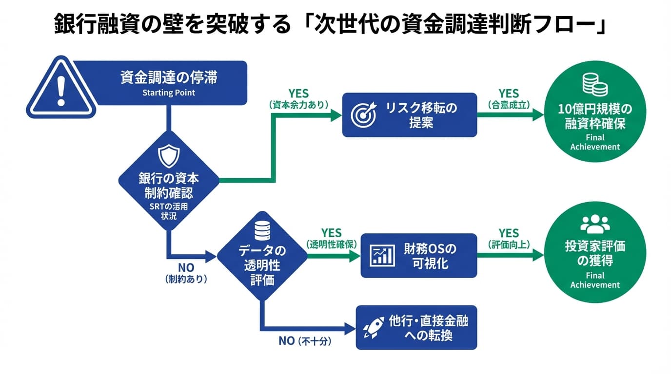 Featured image for blog post: 銀行が融資を断る本当の理由「SRT」とは?社長が知るべき資本の裏側. 経営戦略・財務 related article thumbnail.