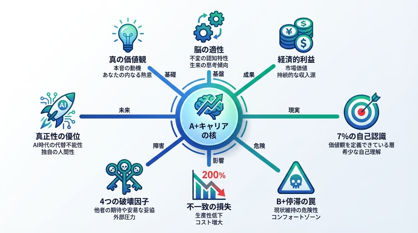 Featured image for blog post: 優秀な社員が「B+」で停滞する真因|真正性を利益に変える人的資本経営の核心. 人事・労務 related article thumbnail.